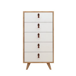 Hanah Home Frenzu Cómoda Roble y Blanco